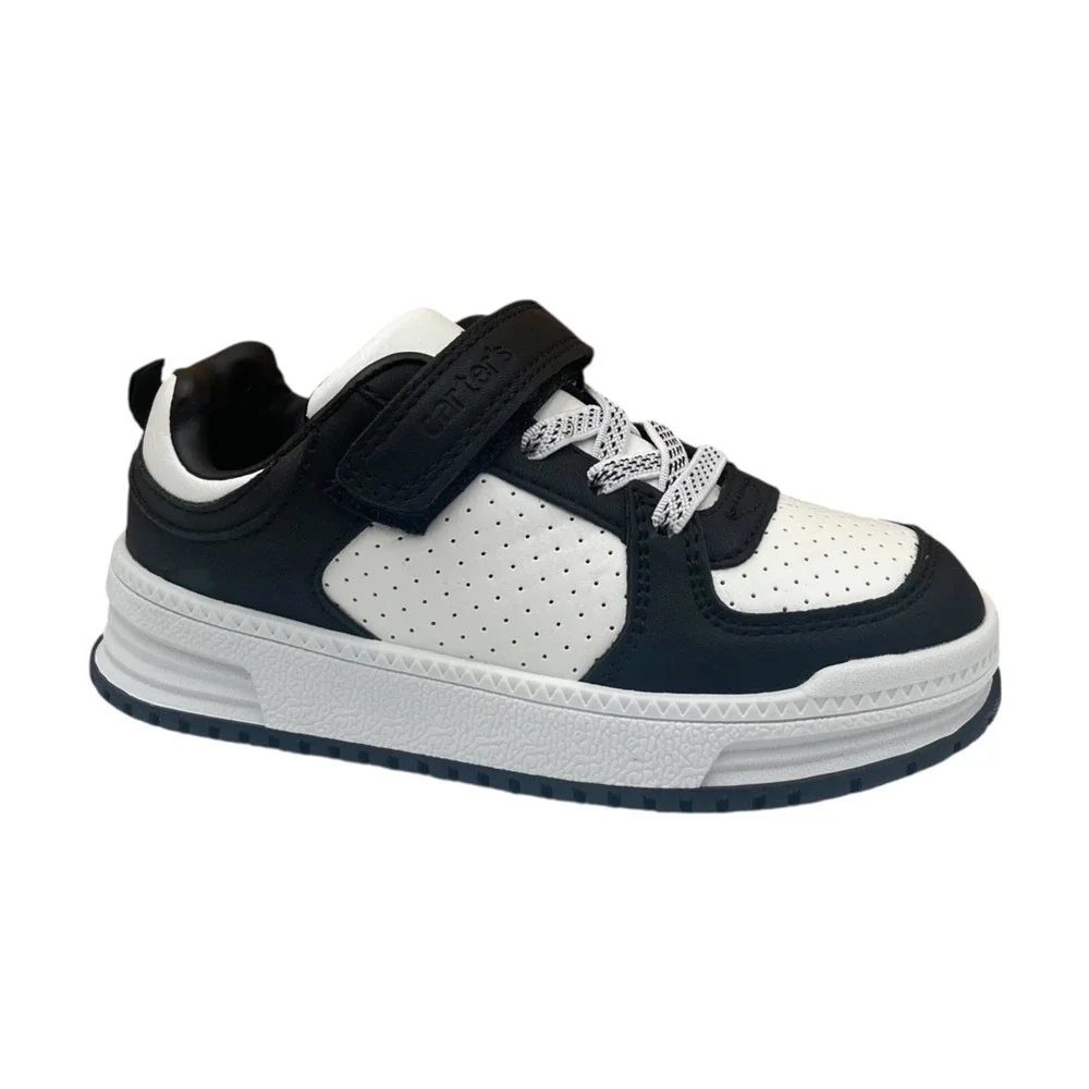 Carters Little Boys Ayngel‎ Classic Style Slip-on Sneakers Size 12 Black White